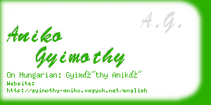 aniko gyimothy business card